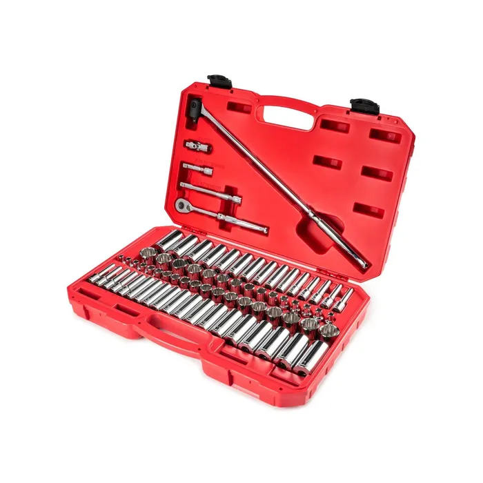 TEKTON 3/8-inch drive socket set with 90-tooth ratchet